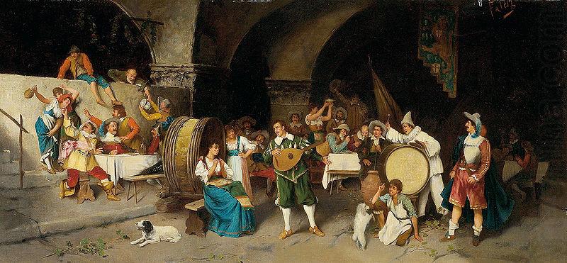 Luis Riccardo Falero Day in a tavern china oil painting image